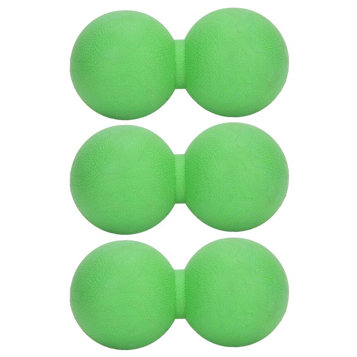 Fitness labdák, Jormftte, 3 darabos szett, szilikon, 6.1x12.1 cm, zöld