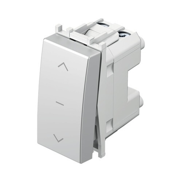 Buton Cu Revenire Pentru Jaluzele Tem, Simbol Sageti Sus-nul-jos, Argintiu