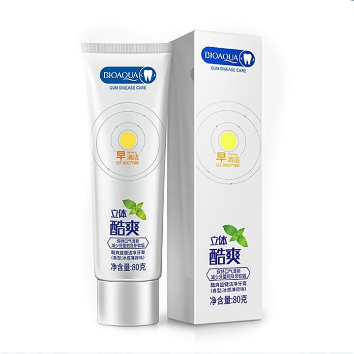 Jormftte Mentolos frissességű fogkrém, tisztító és fehérítő, zománcvédelem, 100ml