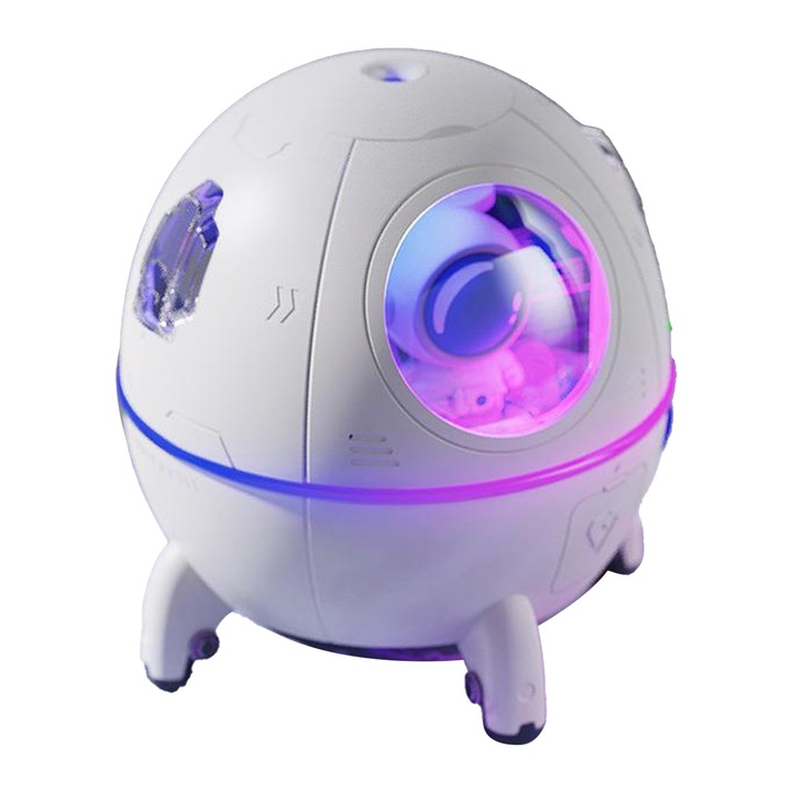 Longziming mini hordozható párásító, kapszula kialakítás, 220ml, fehér