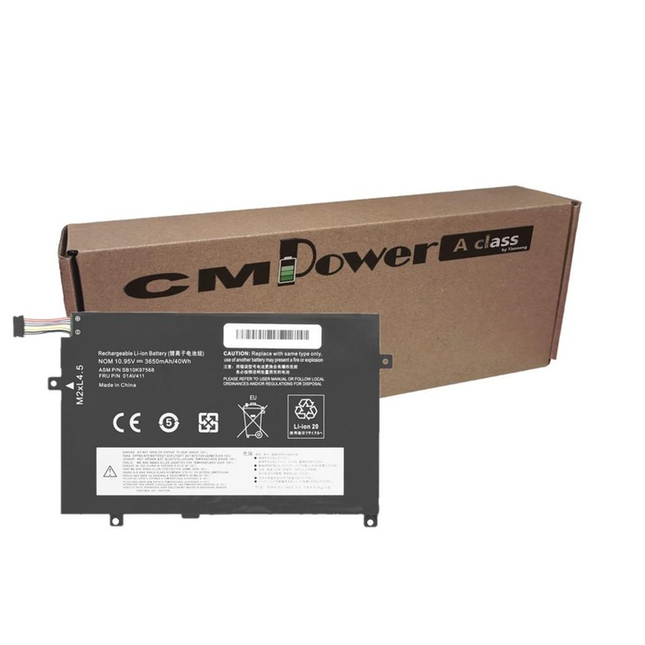 Baterie laptop CM Power Clasa A compatibila cu Lenovo ThinkPad E470, E475 SB10K97568