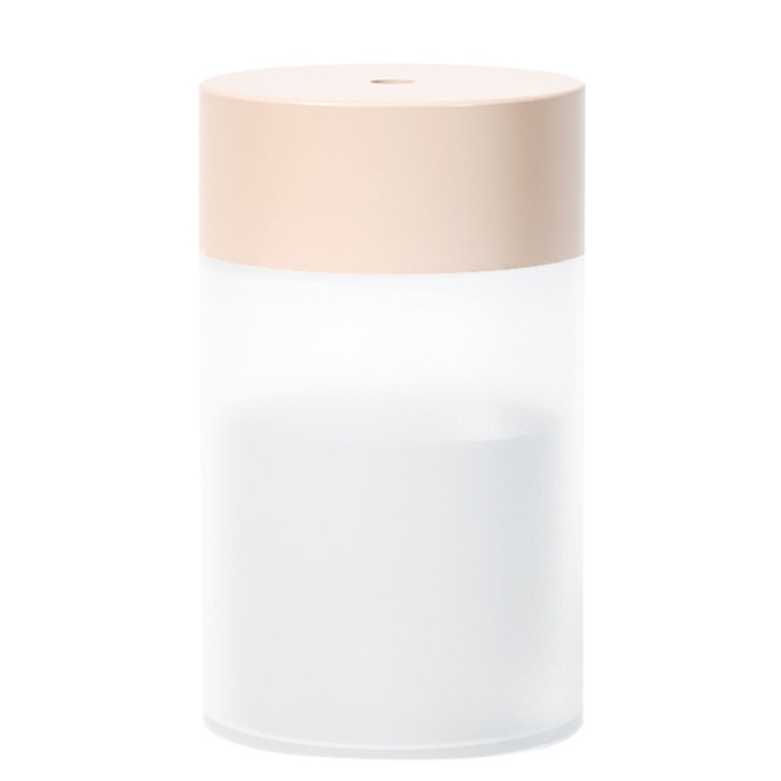 USB párásító, longziming, 220 ml, csendes kialakítás, hordozható, rózsaszín