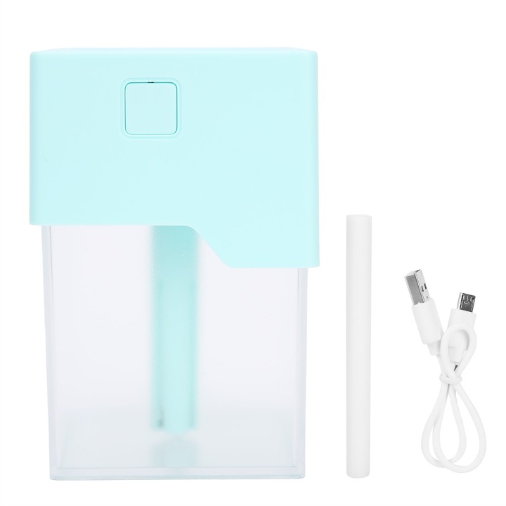 Hordozható légpárásító, longziming, nano porlasztási technológia, csendes működés, zöld, kis méret