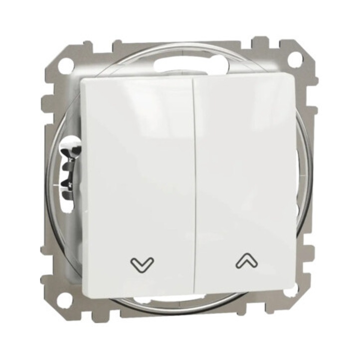 Schneider Sedna Design redőny gomb, nyilak szimbólum, fehér