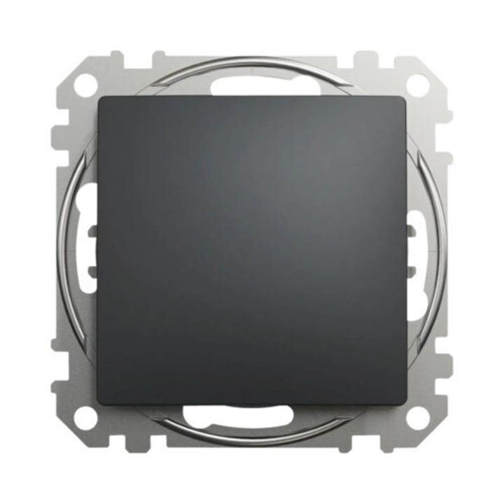 Buton Simplu Schneider Sedna Design, Antracit