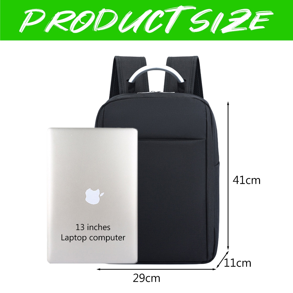 Rucsac pentru laptop, BGHYHYHI, Poliester/Panza Oxford, Negru