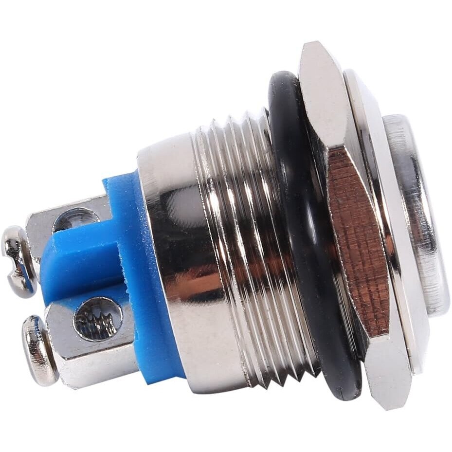 Comutator metalic momentary BGHYHYHI, waterproof, 18mm, 2A/36VDC