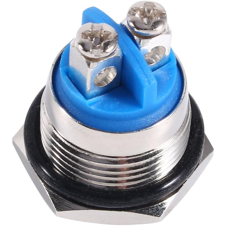 Comutator metalic momentary BGHYHYHI, waterproof, 18mm, 2A/36VDC