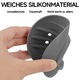 Suport de sapun din silicon, set 2 bucati alb si gri, dimensiuni 11.5x8cm