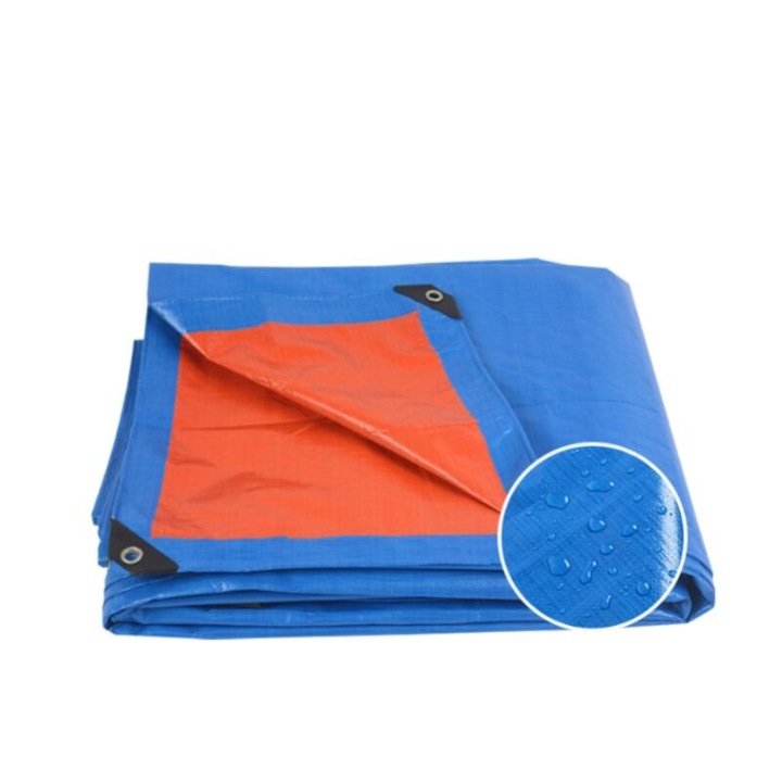 Védőponyva, vízálló, hálós, 140 g/m², 2x4 m