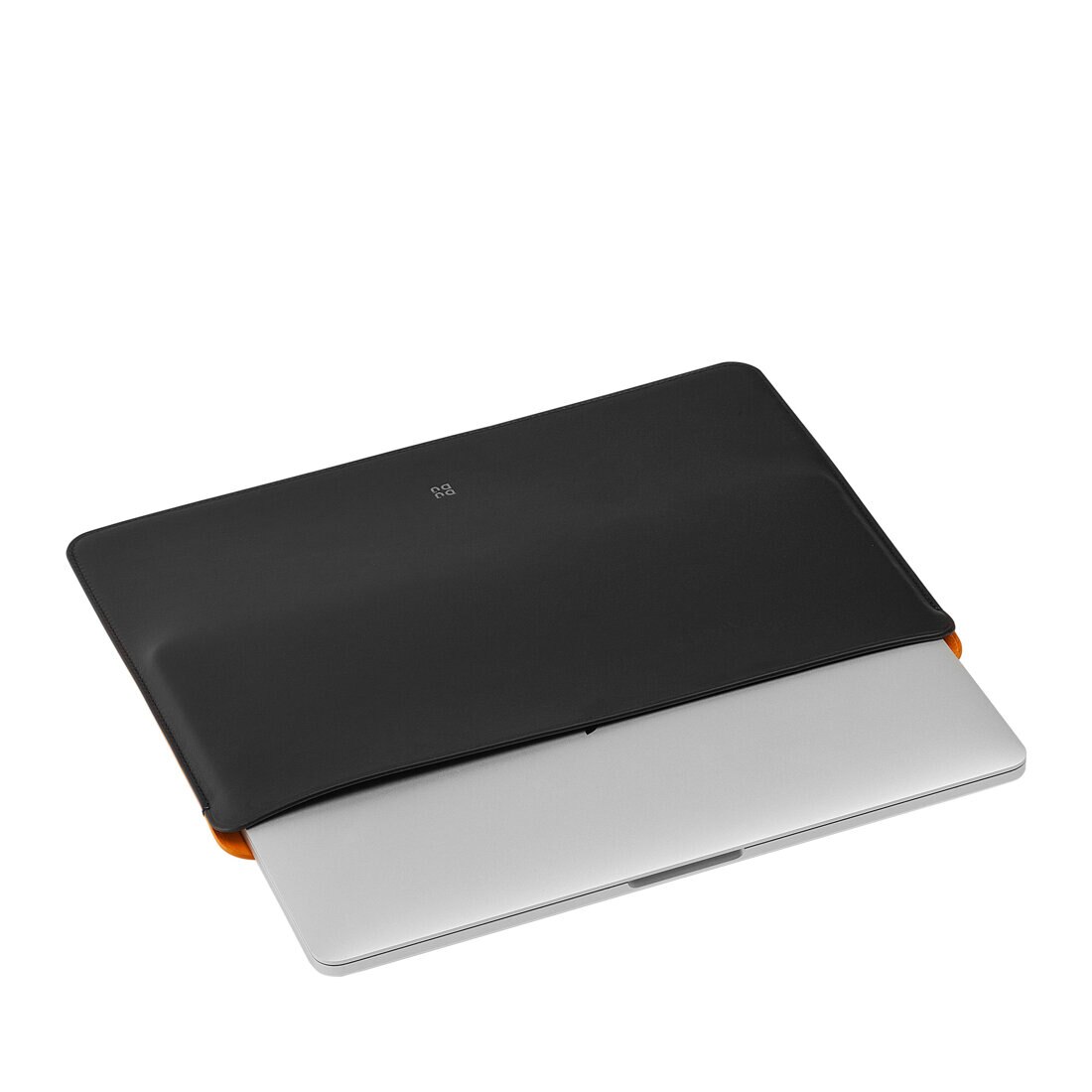 Husa pentru laptop, Dudu, Piele naturala, Pentru 13Inch, Negru/Galben