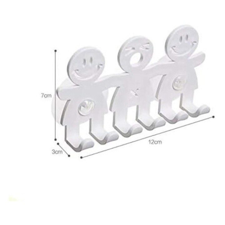 Jormftte fogkefetartó, környezetbarát műanyag, falra szerelhető, egy méret, vonzó design