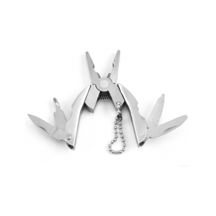 Jormftte 6 az 1-ben többfunkciós szerszámkészlet, rozsdamentes acél, kompakt, 70x32mm