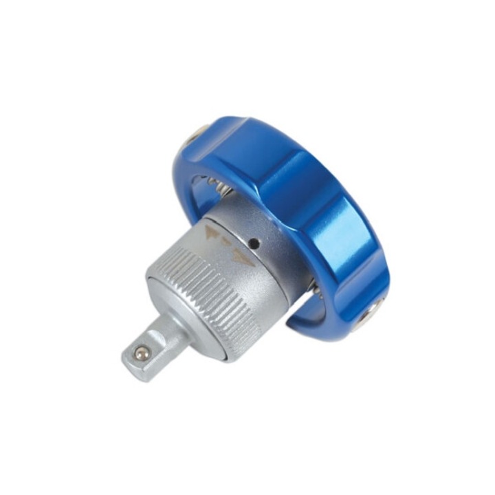 Clichet, Rooks, mini disc 1/4", 72 dinti, otel, CRV 6140, argintiu/albastru