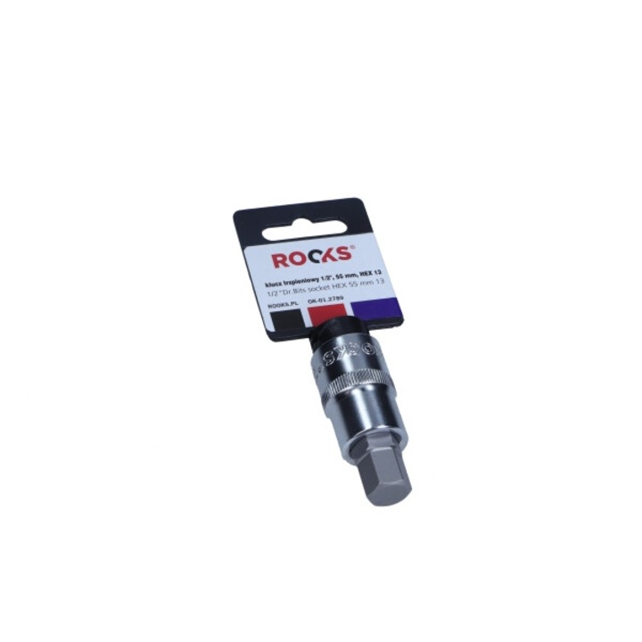 Cheie tubulara, 1/2", ROOKS, 55mm, otel, argintiu