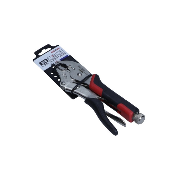 Fogó, Rooks 250 mm, acél, ergonomikus nyél, ezüst