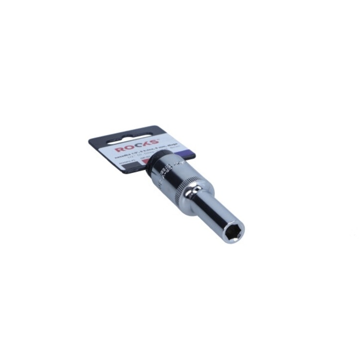 Cheie tubulara Rooks 1/2", 8 mm, 6-kat, lunga