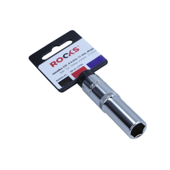 Cheie tubulara Rooks 3/8", 11 mm, 6-kat, lunga