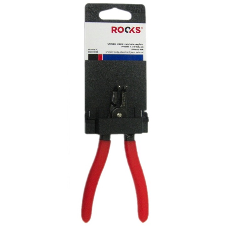 Rooks külső varrófogó, hajlított 140 mm, átmérője 3-10 mm, tű 2 0,9 mm