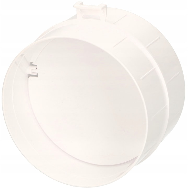 Conector ventilatie cu supapa de sens, Kotarbau, plastic, alb, 100x62mm