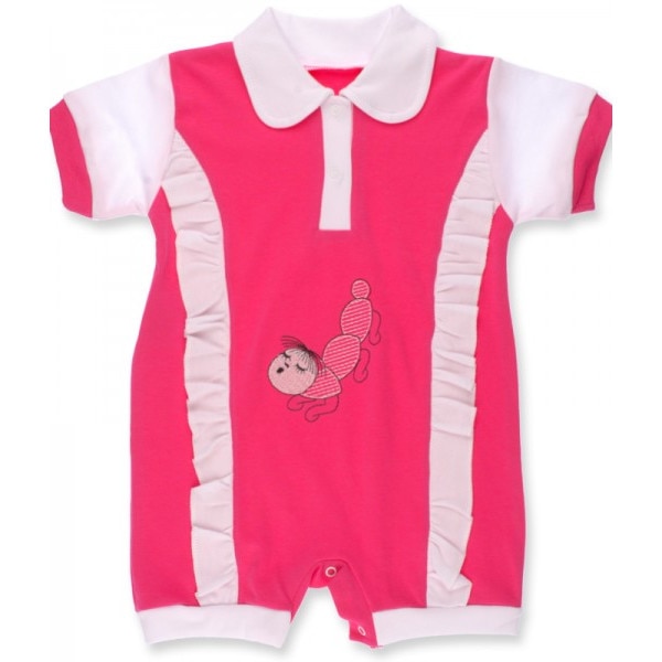 Salopeta de vara pentru bebelusi, 9-12 luni, rosu