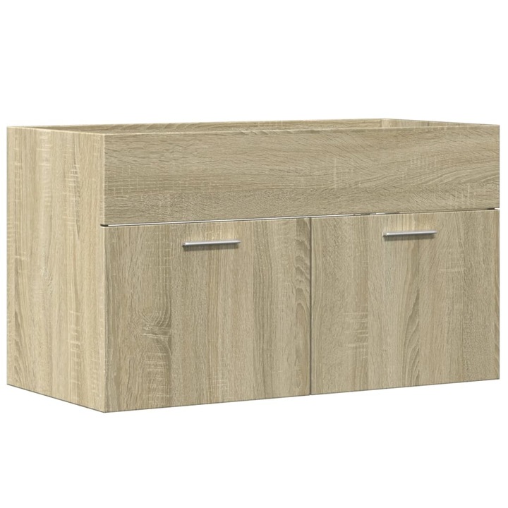 Dulap de chiuveta vidaXL, stejar Sonoma, 80x38,5x46 cm, PAL, 13 Kg