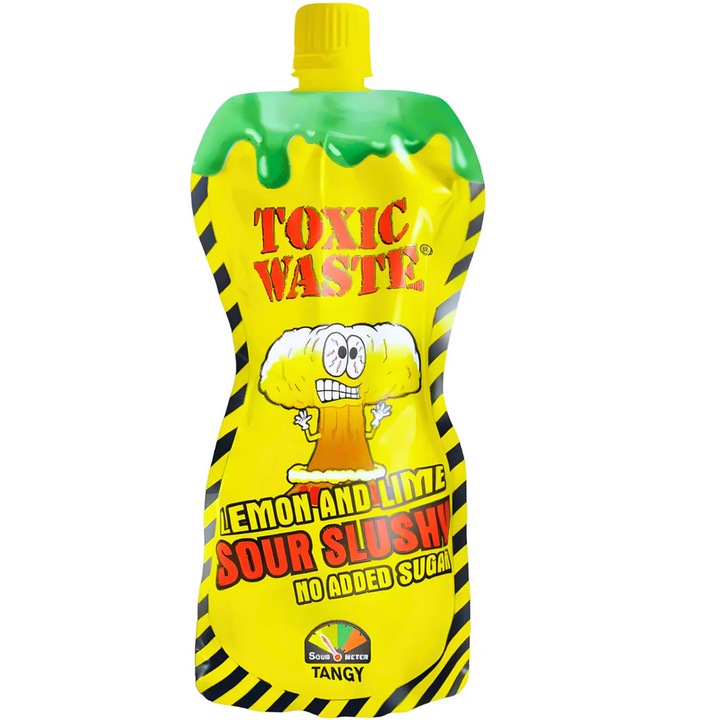 Toxic Waste Lemon And Lime Sour Slushy 250ml, Inghetata Lichida
