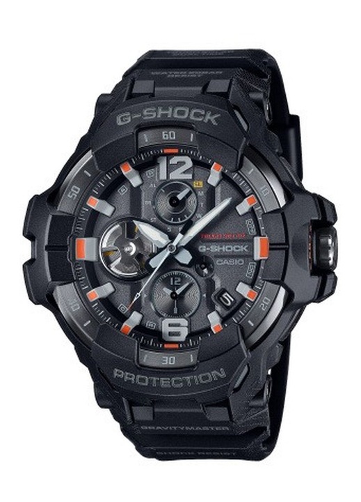 Ceas G-SHOCK Gravitymaster GR-B300EC-1AER, solar, negru, 20 ATM, pentru barbati