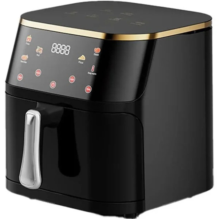 Friteuza cu aer cald Royalty Line RL-AF-1500.643.25.SB, 1300 W, tehnologie Air Fryer