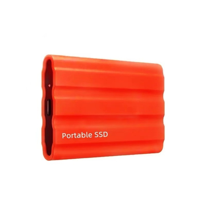 Външен хард диск USB 3.1, T7, 2TB за PC, Mac, Desktop, Laptop, Червен