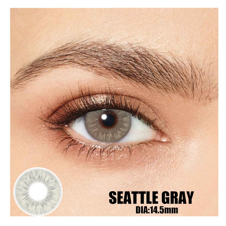 Лещи, SEATTLE GREY 365 Wear, Цветни, Контактни, Козметика, Без диоптър