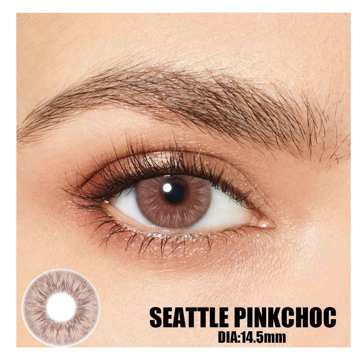 Лещи, SEATTLE PINKCHOC 365 Wearables, Цветни, Контактни, Козметика, Без диоптри