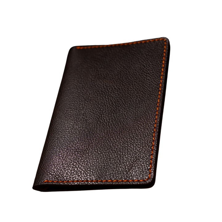 Portpasaport Country, piele naturala, maro, Unika