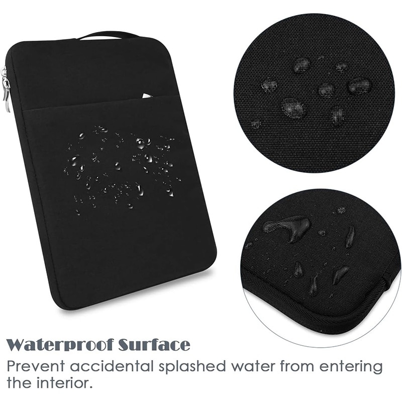Husa laptop, NAXSIR, Impermeabila, Rezistent la zgarieturi, Rezistenta la socuri, cu fermoar, Portabil, 1 Buzunar extern, 15.6 inch/16 inch, 41 x 29 x 2cm, negru