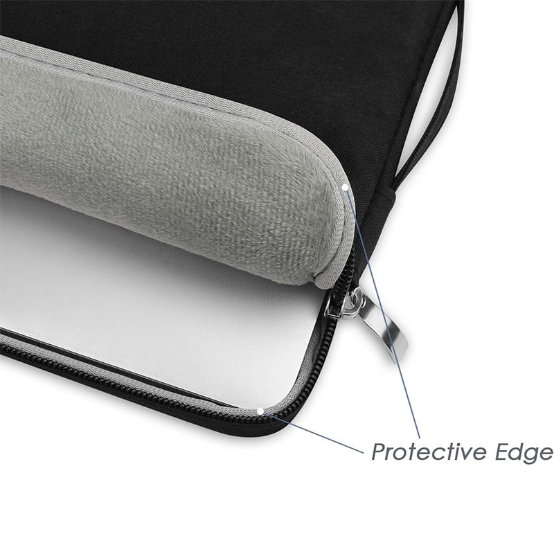 Husa laptop, NAXSIR, Impermeabila, Rezistent la zgarieturi, Rezistenta la socuri, cu fermoar, Portabil, 1 Buzunar extern, 15.6 inch/16 inch, 41 x 29 x 2cm, negru