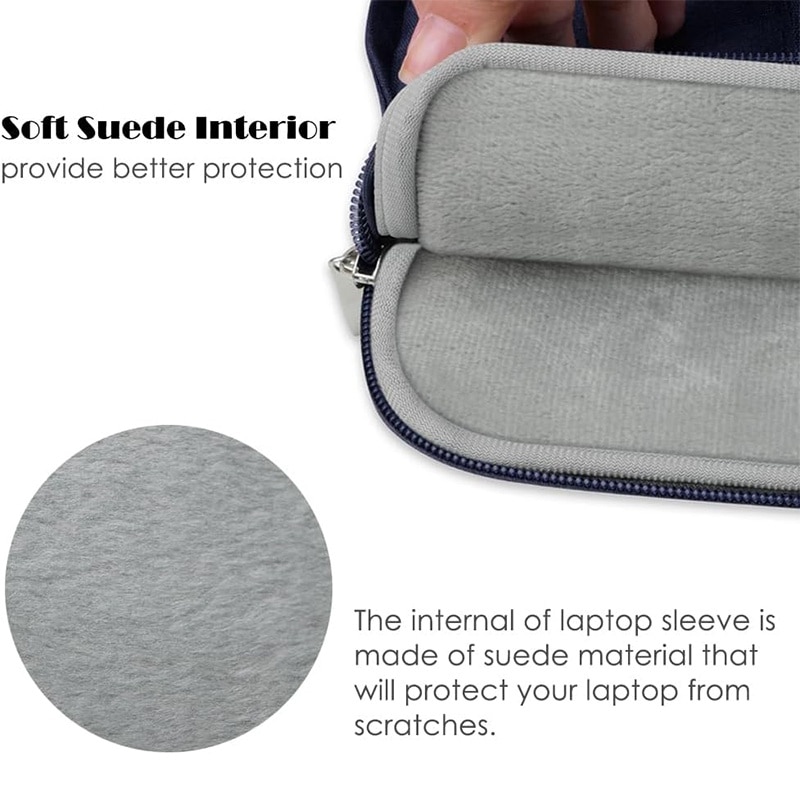 Husa laptop, NAXSIR, Impermeabila, Rezistent la zgarieturi, Rezistenta la socuri, cu fermoar, Portabil, 1 Buzunar extern, 12.5 inch/13 inch, 33 x 24 x 2cm, Albastru