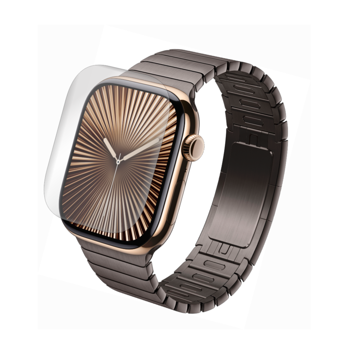 Védőfólia, kompatibilis az Apple Watch 10 órával, 46 mm, képernyővédő 1+2 tartalék, Alien Surface