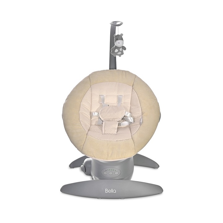 Бебешка Люлка 2 в 1 LORELLI BELLA, Електрическа, Музикална, Beige Dots