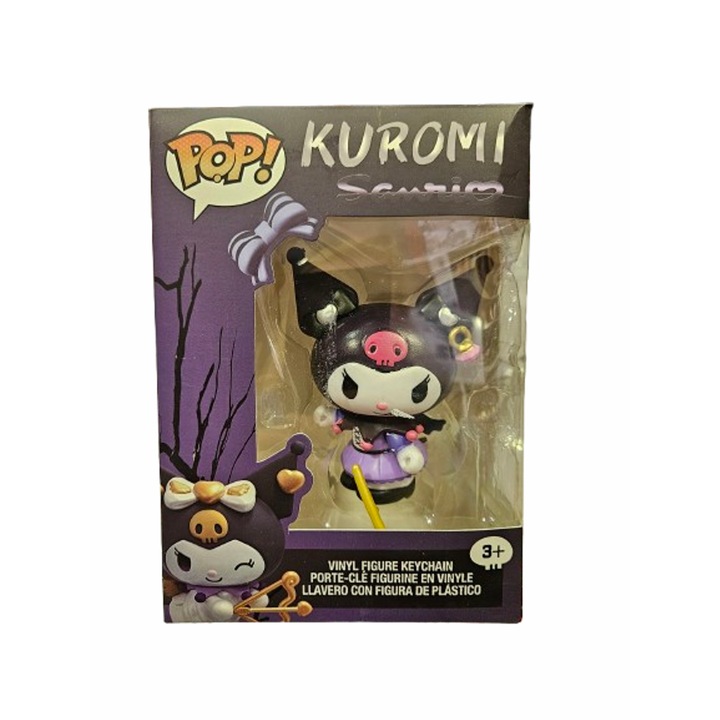 Figura, Kuromi Típus, Műanyag, 10 cm., Többszínű