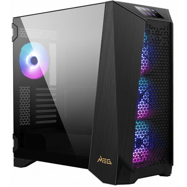 Компютърна кутия MSI MEG PROSPECT 700R, Черен, Middle Tower