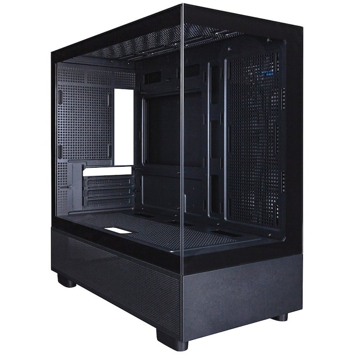 Carcasa pentru computer darkFlash DK352 Mesh, Middle Tower, ATX, E-ATX, M-ATX, 4 ventilatoare ARGB, Alb