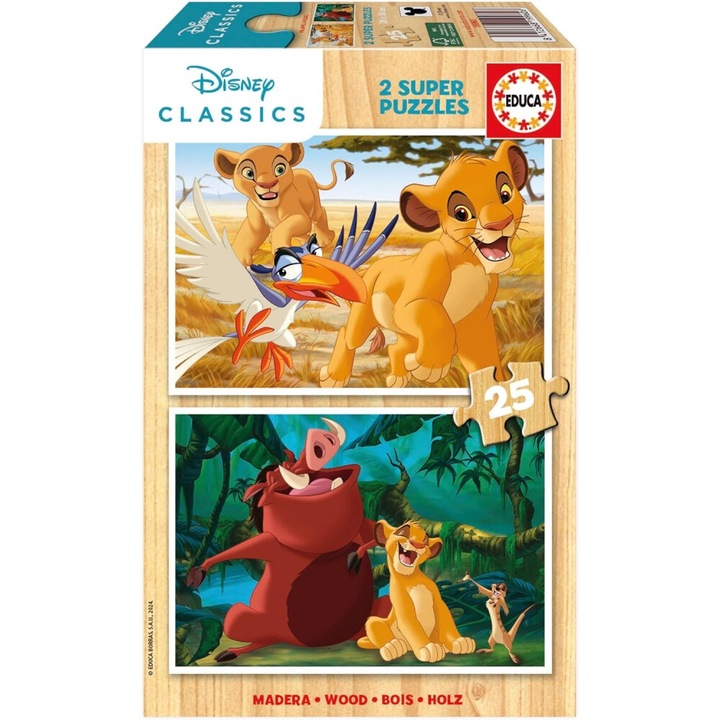 Regele Leu - puzzle 2x25 piese