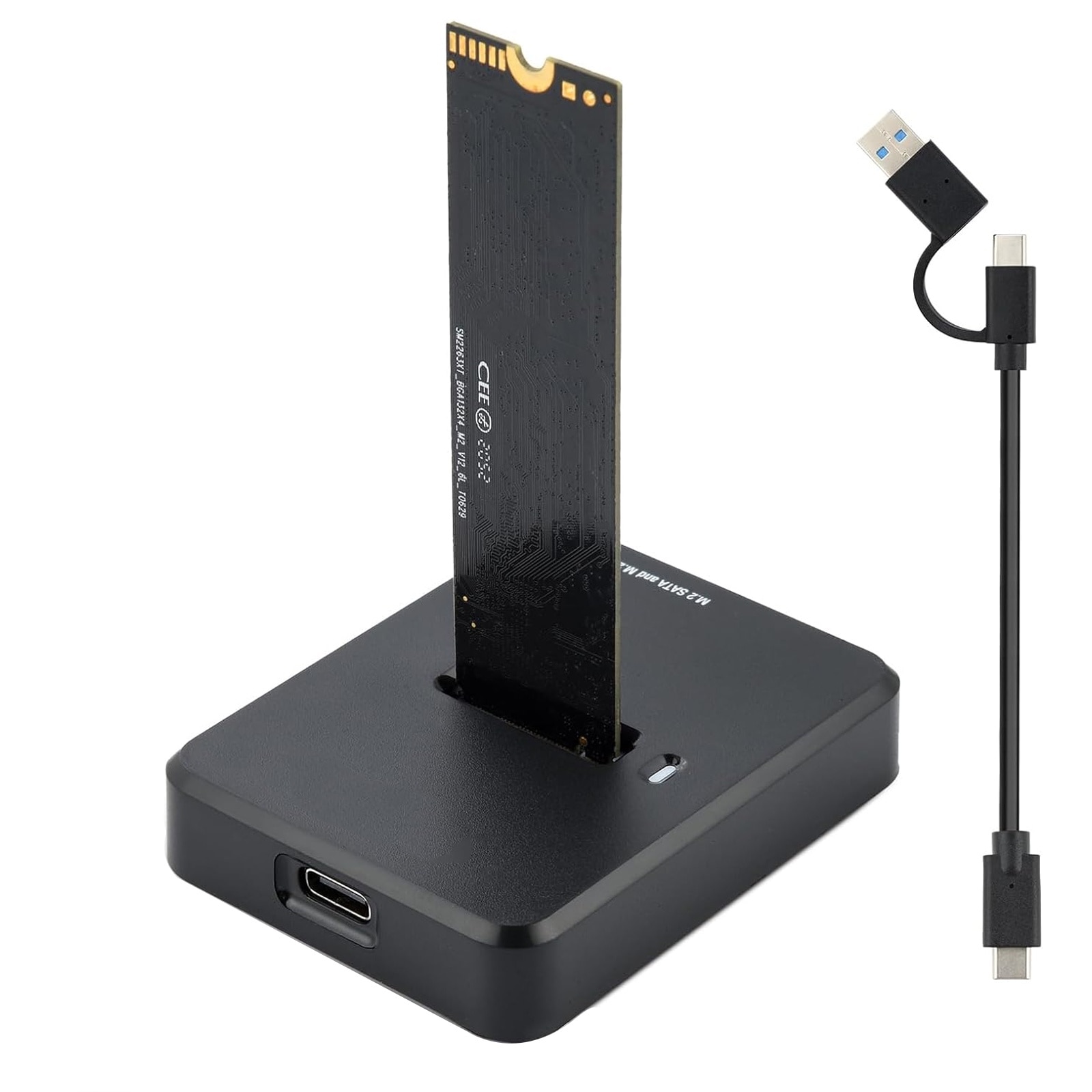 Carcasa SSD extern M.2 NVME/SATA, Hggzeg, USB 3.0 USB-C 3.1 M2