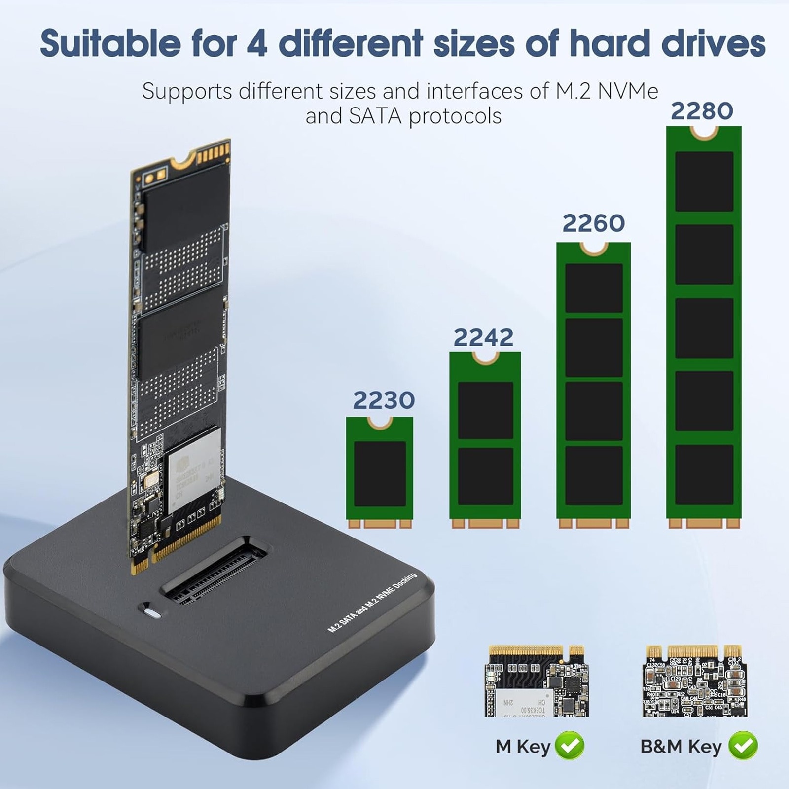 Carcasa SSD extern M.2 NVME/SATA, Hggzeg, USB 3.0 USB-C 3.1 M2
