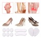 Set 14 branturi cu pernite de calcai, Axroad Mall, Adeziv puternic, Usor de utilizat, Pentru pantofi cu toc inalt, pantofi din piele, flats, pompe, cizme, Din silicon, Marime universala, Transparent