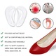 Set 14 branturi cu pernite de calcai, Axroad Mall, Adeziv puternic, Usor de utilizat, Pentru pantofi cu toc inalt, pantofi din piele, flats, pompe, cizme, Din silicon, Marime universala, Transparent