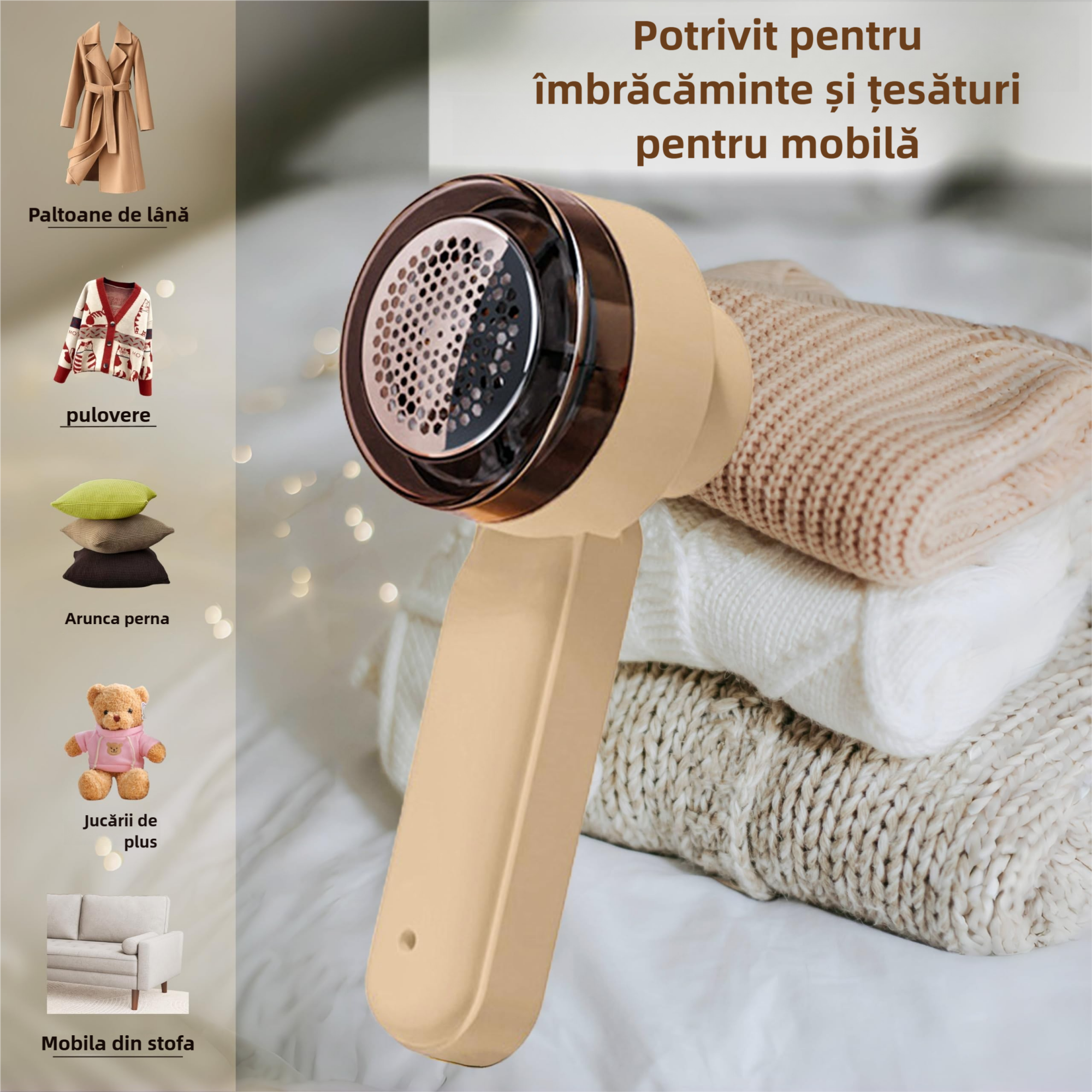 Aparat electric de indepartare a parului Aparat de barbierit cu sase lame din plasa pentru tesaturi, reincarcabil prin USB, aparat de tuns cu minge de par pentru haine Dispozitiv de indepartare a scamelor aparat de ras pentru pulover