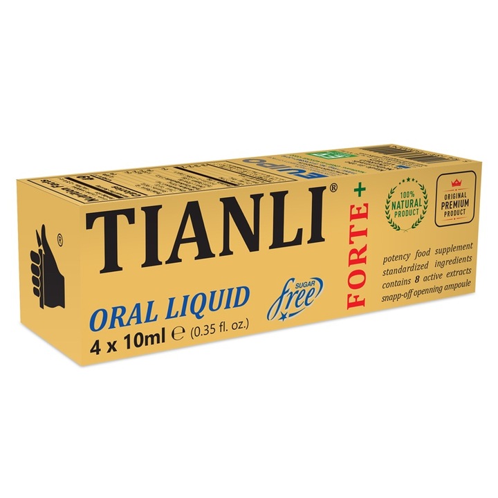Tianli Forte Set 2 bucati Stimulent sexual, 4 fiole de 10Ml, Potenta, Energo Vitalis