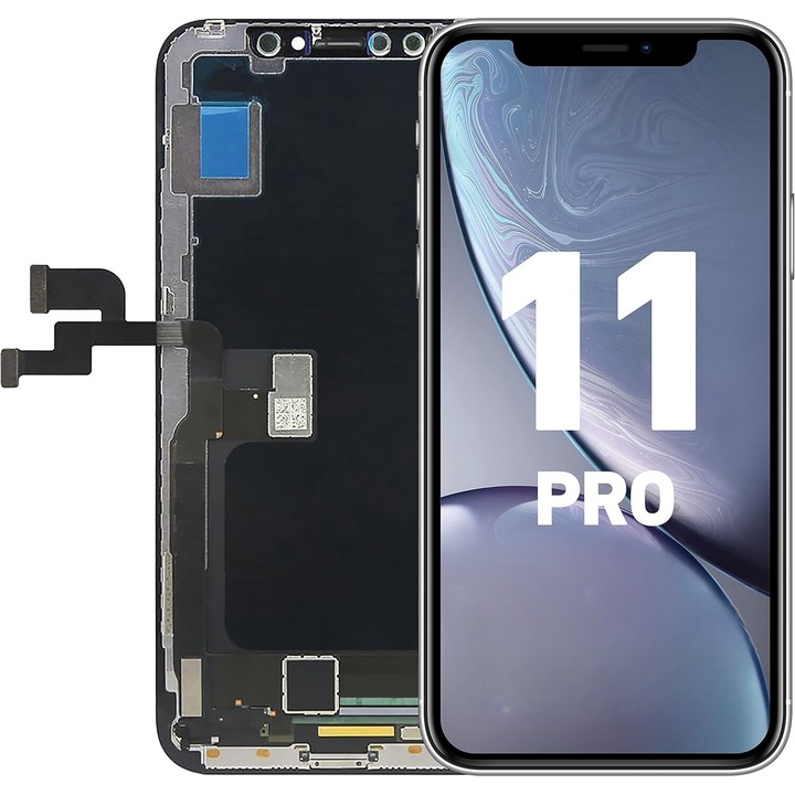 Display pentru Apple iPhone 11 Pro, 5.8 inch, High Quality, Ecran Tactil, touchscreen, Negru