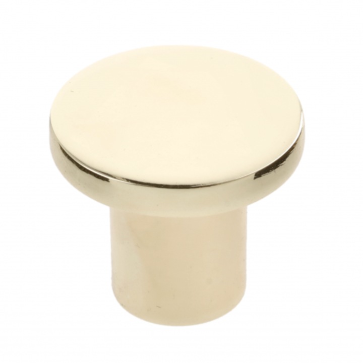 Buton pentru mobila Spot, finisaj alama lustruita GT, D:24 mm